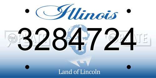 3284724 Illinois License Plate