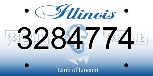 3284774 Illinois License Plate