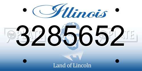 3285652 Illinois License Plate