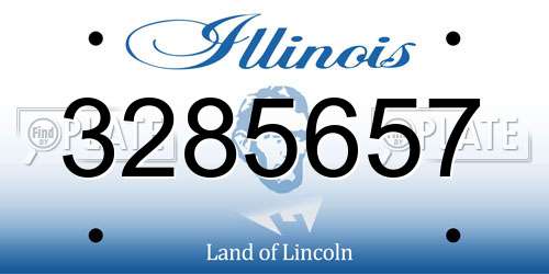 3285657 Illinois License Plate