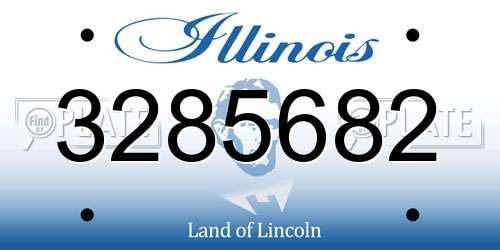 3285682 Illinois License Plate