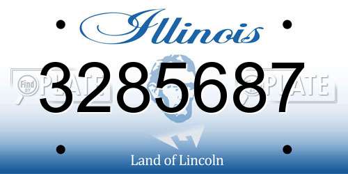 3285687 Illinois License Plate