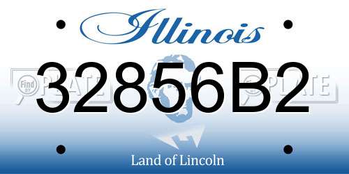 32856B2 Illinois License Plate