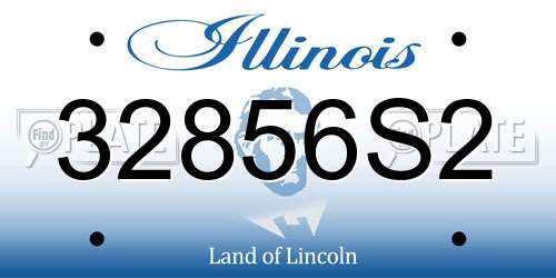 32856S2 Illinois License Plate