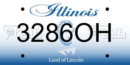 3286OH Illinois License Plate