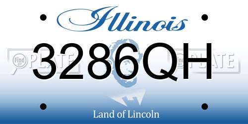 3286QH Illinois License Plate