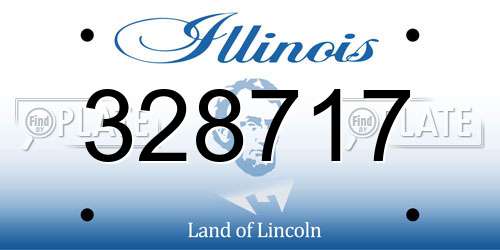 328717 Illinois License Plate