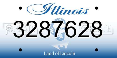 3287628 Illinois License Plate