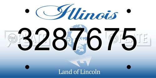 3287675 Illinois License Plate