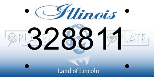 328811 Illinois License Plate