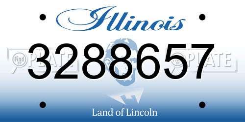 3288657 Illinois License Plate