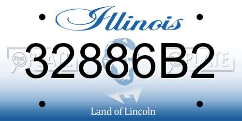 32886B2 Illinois License Plate