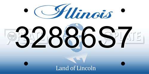 32886S7 Illinois License Plate