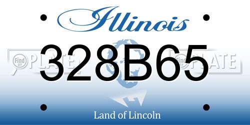 328B65 Illinois License Plate