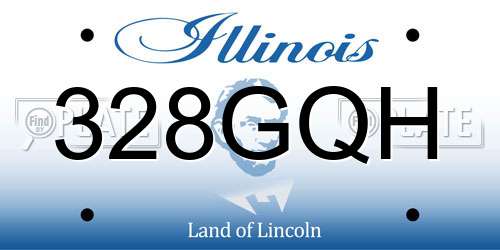 328GQH Illinois License Plate