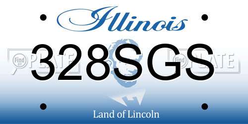 328SGS Illinois License Plate