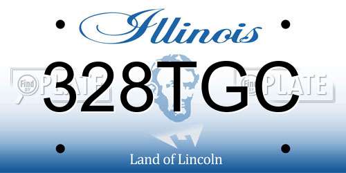 328TGC Illinois License Plate