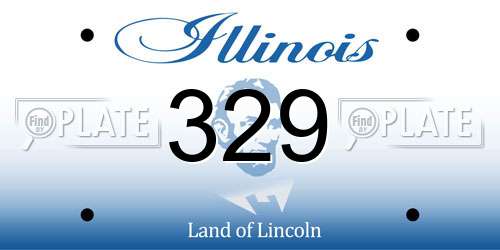 329 Illinois License Plate