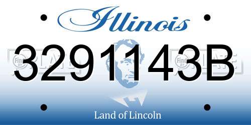 3291143B Illinois License Plate