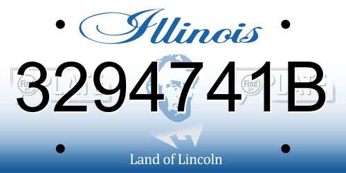 3294741B Illinois License Plate