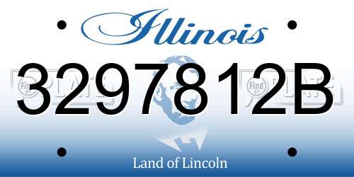 3297812B Illinois License Plate