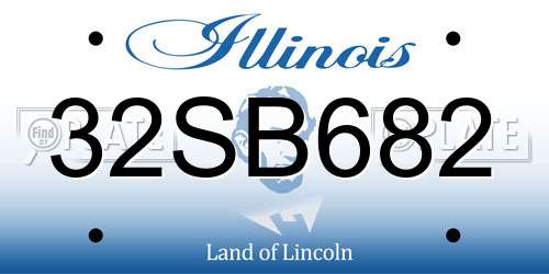 32SB682 Illinois License Plate