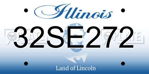 32SE272 Illinois License Plate