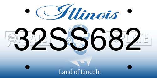 32SS682 Illinois License Plate