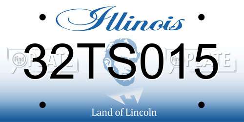 32TS015 Illinois License Plate