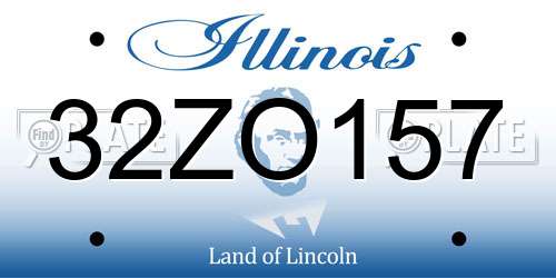 32ZO157 Illinois License Plate