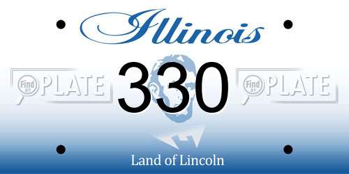330 Illinois License Plate