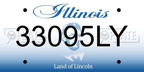 33095LY Illinois License Plate