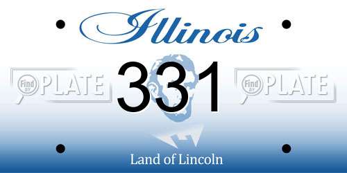 331 Illinois License Plate