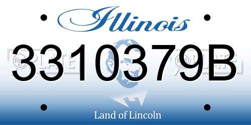 3310379B Illinois License Plate