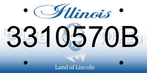 3310570B Illinois License Plate