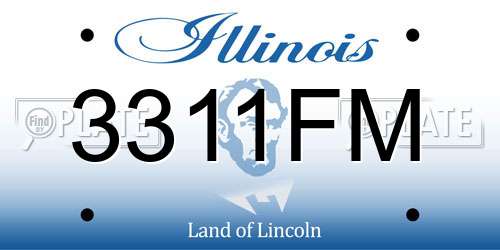 3311FM Illinois License Plate