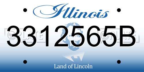 3312565B Illinois License Plate