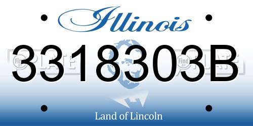 3318303B Illinois License Plate