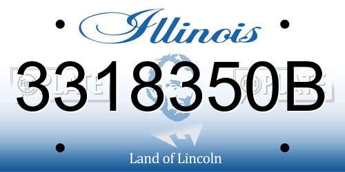 3318350B Illinois License Plate