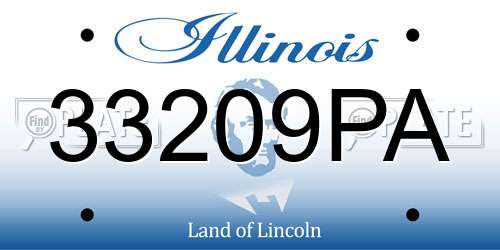 33209PA Illinois License Plate