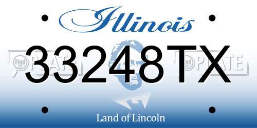 33248TX Illinois License Plate