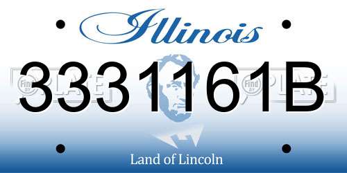 3331161B Illinois License Plate