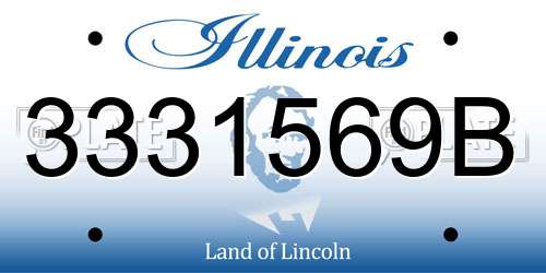 3331569B Illinois License Plate