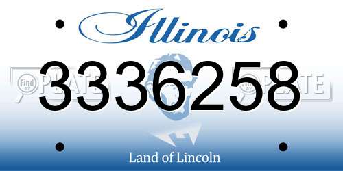 3336258 Illinois License Plate
