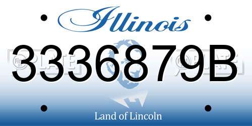 3336879B Illinois License Plate