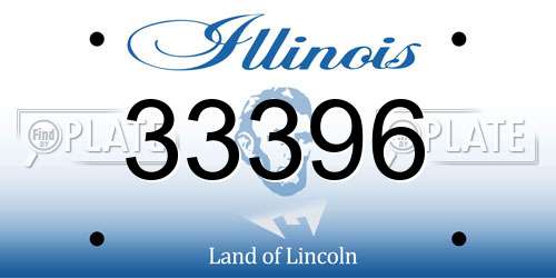 33396 Illinois License Plate