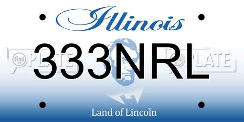 333NRL Illinois License Plate