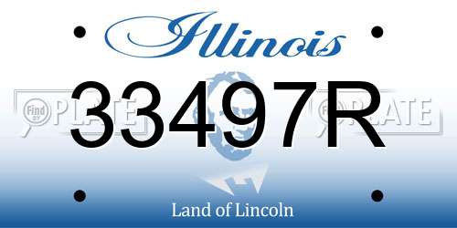 33497R Illinois License Plate