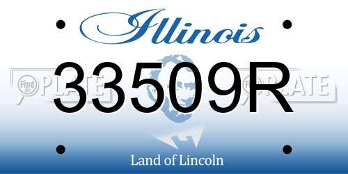 33509R Illinois License Plate