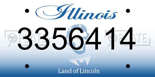 3356414 Illinois License Plate